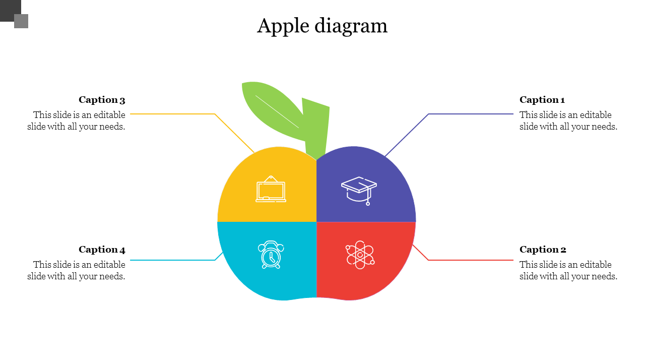 Creative apple diagram design